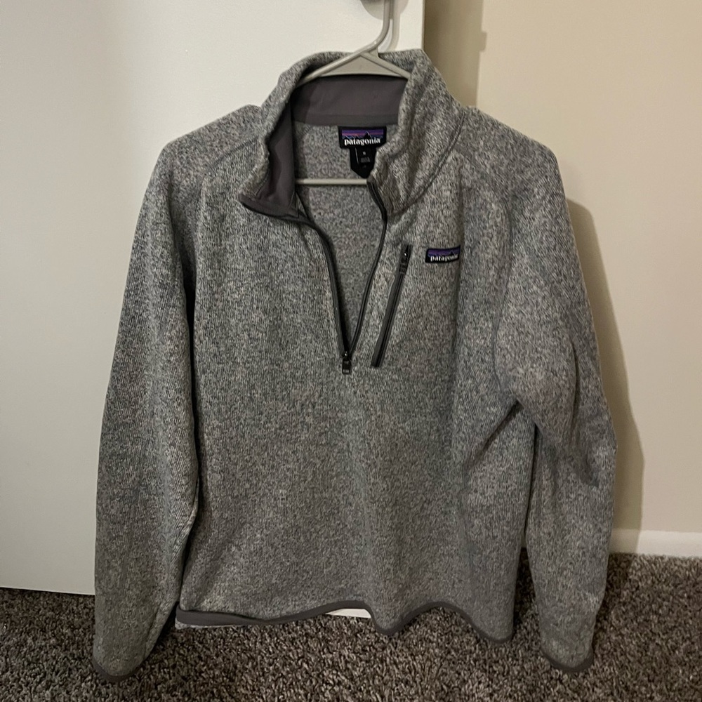 Grey Patagonia 1/4 quarter zip